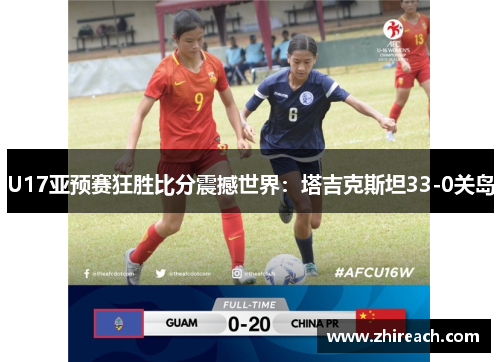 U17亚预赛狂胜比分震撼世界：塔吉克斯坦33-0关岛